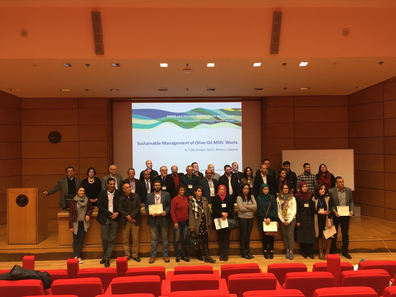 4-7 December 2017, Athens, Greece – SWIM-H2020 SM Regional Training on the Sustainable Management of Olive Oil Mills’ Waste